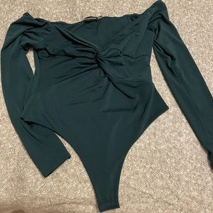 Off the shoulder body suit